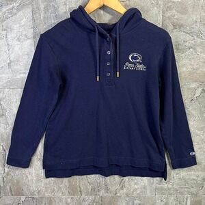 Navy Champion Penn State Nittany Lions hoodie with buttons Woman's Small